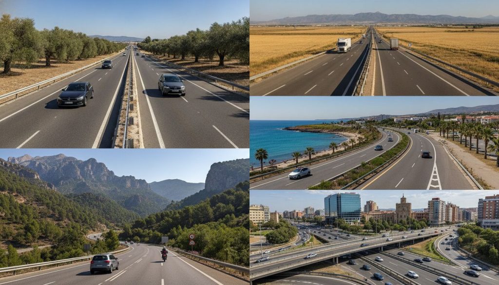 Découvrez le top 5 des autoroutes espagnoles gratuites pour voyager facilement et sans frais à travers l'Espagne.